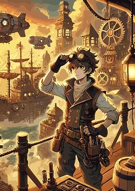 Steampunk Cityscape
