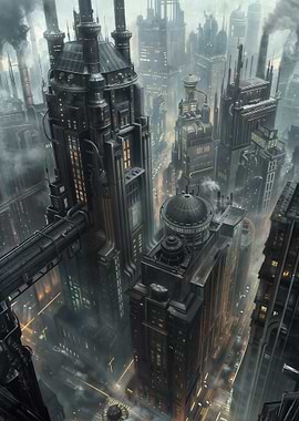 Steampunk Cityscape