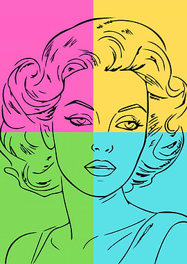Woman Portrait Pop Art