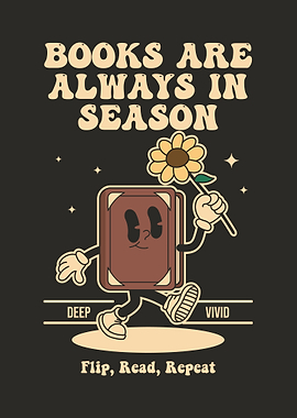 Book Character with Sunflower