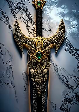 Ornate Golden Sword
