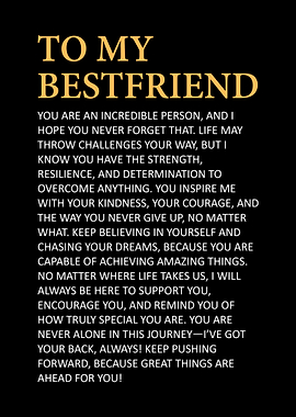 To My Bestfriend