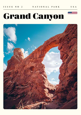 Grand Canyon National Park Travel Art Poster