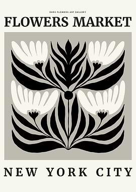 Flowers Market NYC Poster