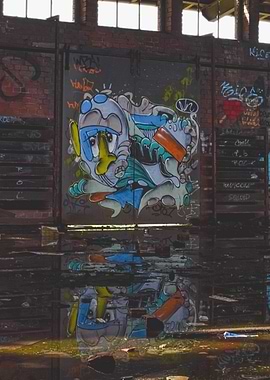 Graffiti Art on Brick Wall