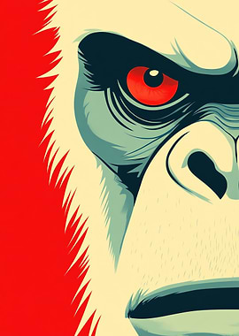 Angry Gorilla Eye