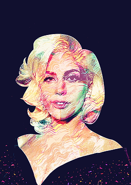 Lady Gaga Pop Art Portrait