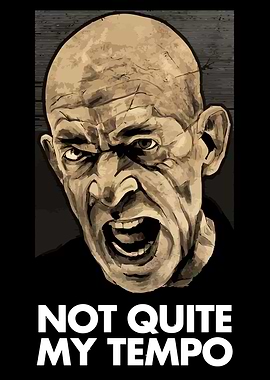 Angry Bald Man Illustration