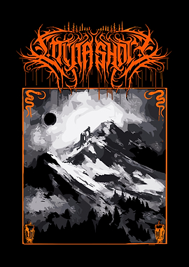 Nocturnal Mountain Scene