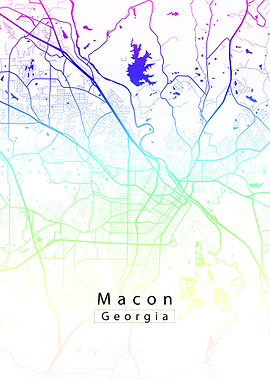 Macon Georgia City Map