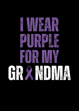 Purple Ribbon Grandma