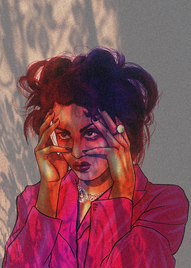 Woman in Pink Jacket