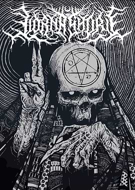 Skeleton with Pentagram