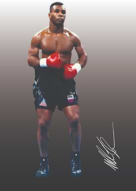Mike Tyson Boxing Portrait