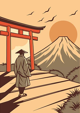 Mount Fuji Illustration