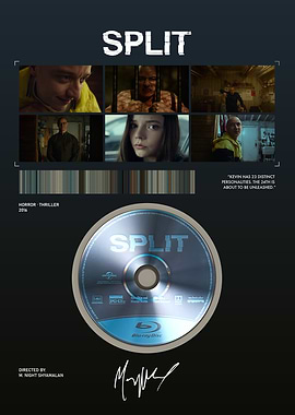 Split Movie Blu-ray Disc Poster
