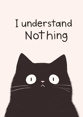Black Cat Saying Nothing