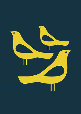 Three Yellow Birds