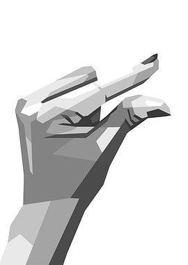 Low Poly Hand Gesture