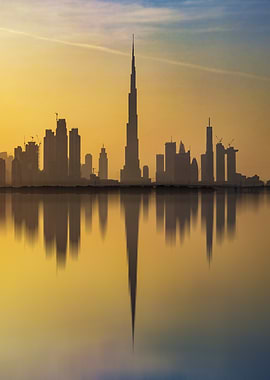Dubai Skyline at Sunset