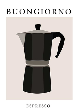 Espresso Moka Pot Print