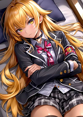 Anime Girl in School Uniform