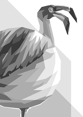 Geometric WPAP Ibis Illustration