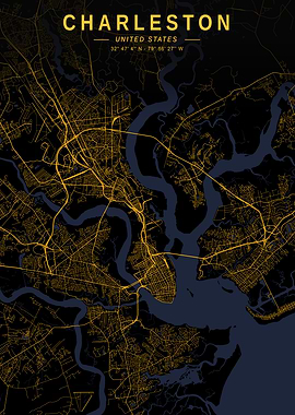 Charleston Golden Map