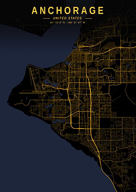 Anchorage Golden Map