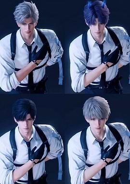 Anime Male Character Variations