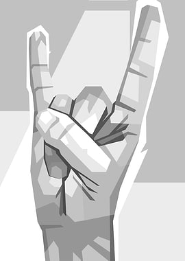 Rock On Hand Sign
