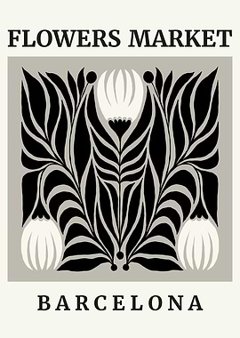 Barcelona Flowers Market Logo