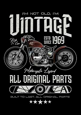 Vintage Motorcycle Rider