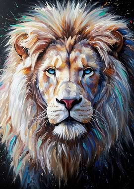 White Lion Portrait