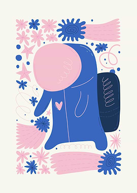 Astronaut with Flowers