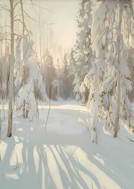 Snowy Forest in Rovaniemi