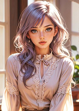 Ethereal Beauty in Vintage Elegance