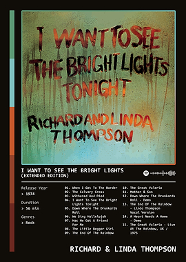 I Want To See The Bright Lights (1974) Album by Richard & Linda Thompson