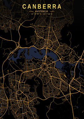 Canberra Golden Map