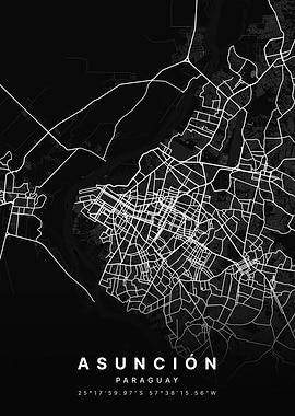 Asuncion Paraguay City Map