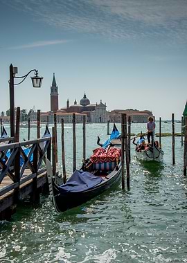 Gondolas in Venice
