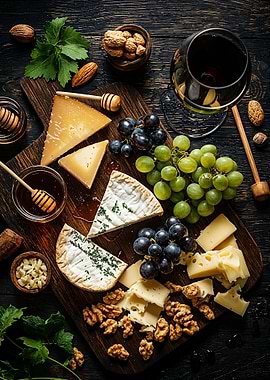 Cheese and Wine Board