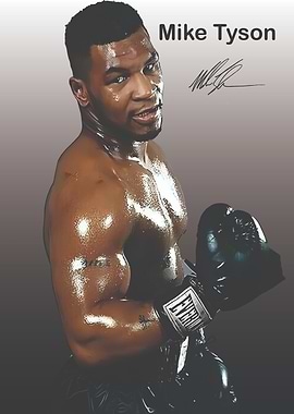 Mike Tyson Boxing Portrait