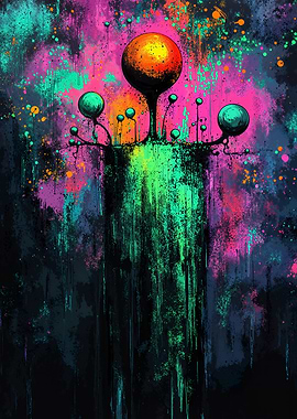 Cosmic Bloom – The Floating Nexus