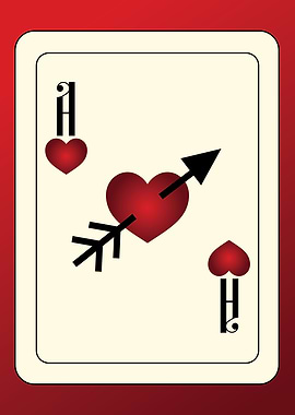 Ace of Hearts Playing Card
