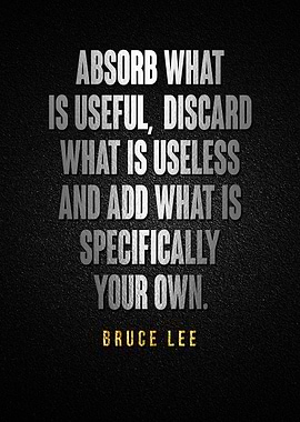 Bruce Lee Quote Poster
