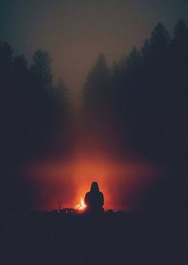 Forest Campfire