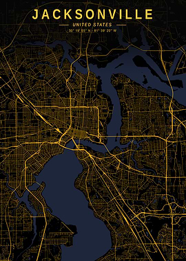 Jacksonville Golden Map