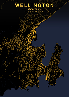 Wellington Golden Map