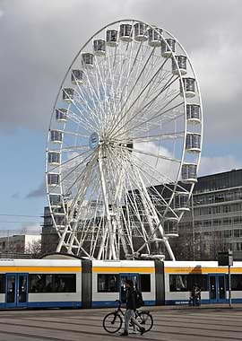 Ferris Wheel in City